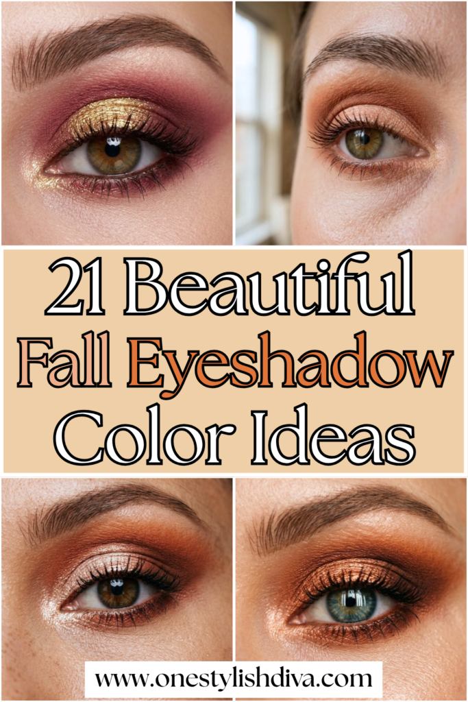 fall eyeshadow color ideas pin