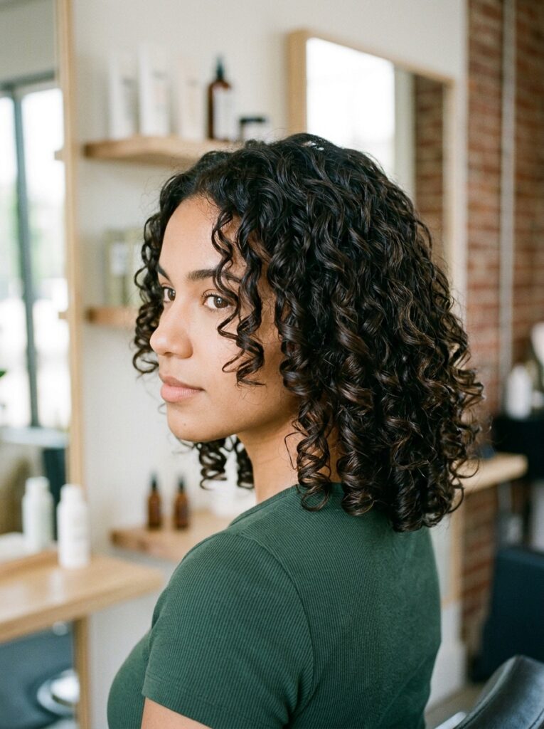 dry cut defined natural curls