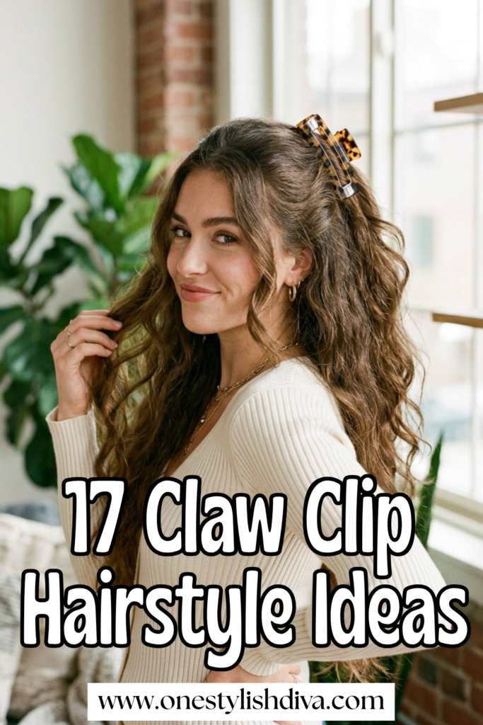 17 Claw Clip Hairstyles That Look Effortlessly Chic claw clip hairstyle ideas pin