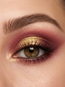 eye with cranberry eyeshadow 202607281025