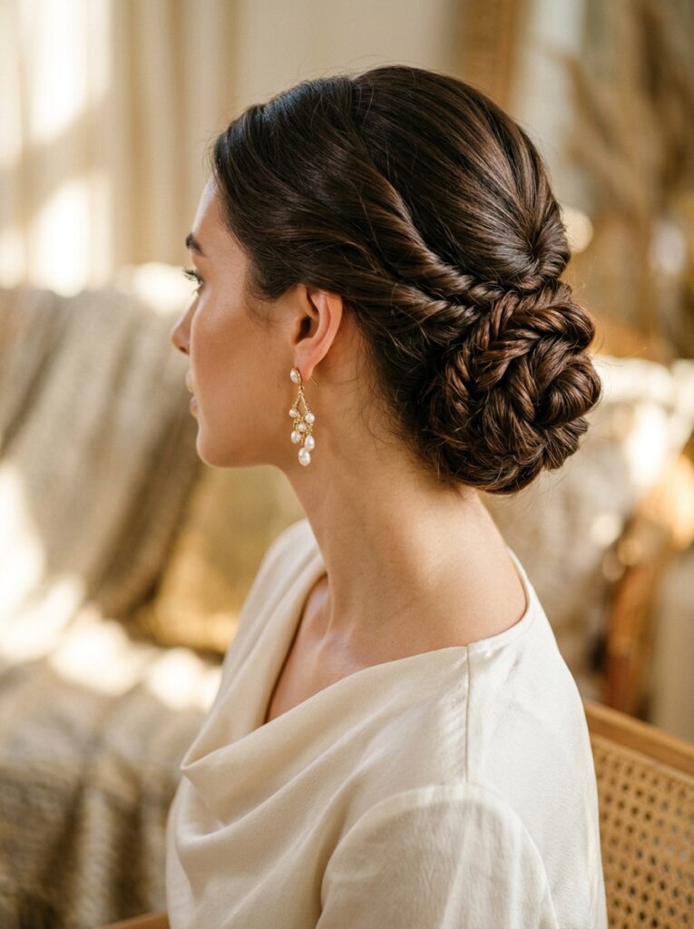 low chignon at neck 202607151017