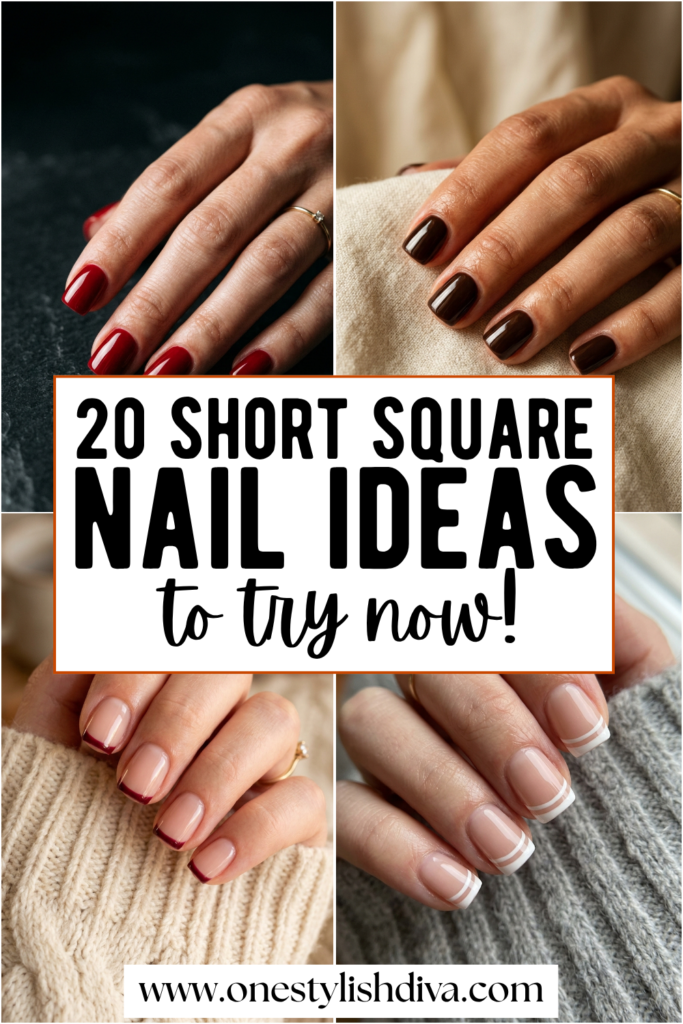 20 Short Square Nail Ideas That Prove Short Is the New Long short square nail ideas pin