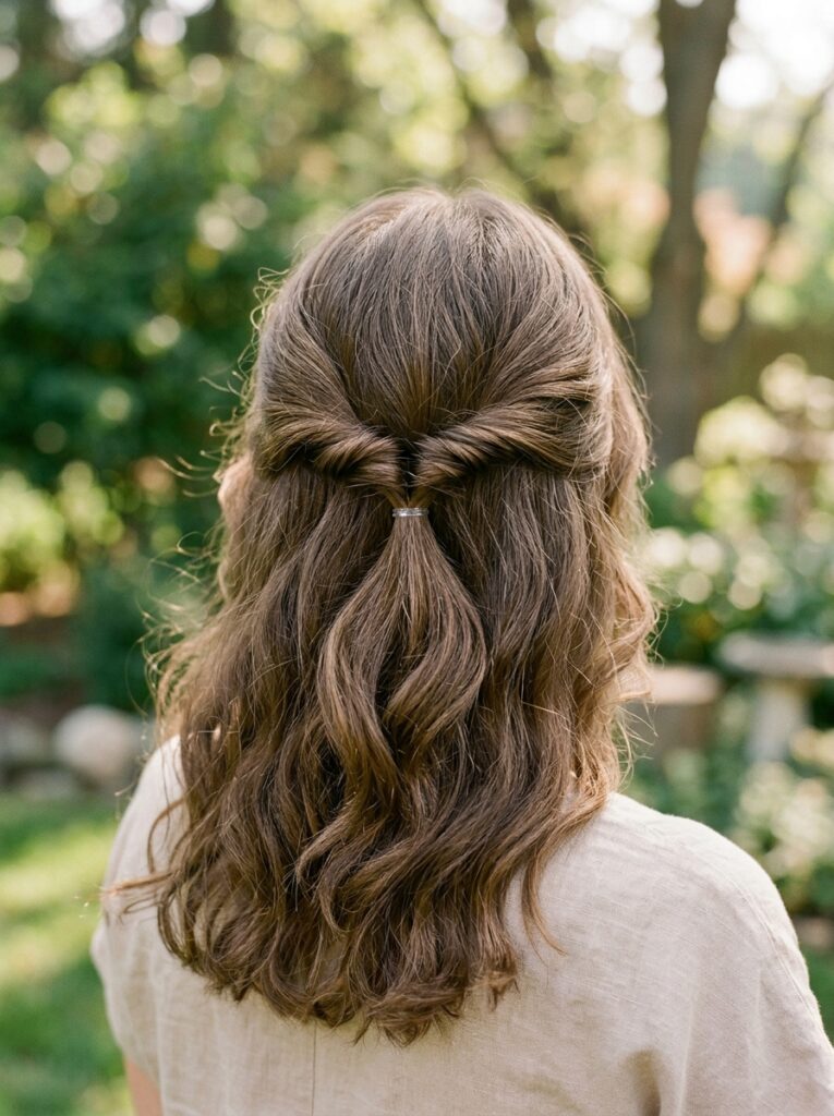 topsy tail half up hairstyle 202607151012