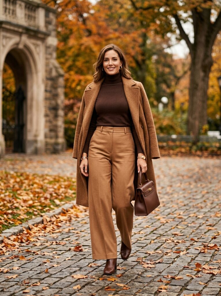 woman wearing brown outfit 202607140003