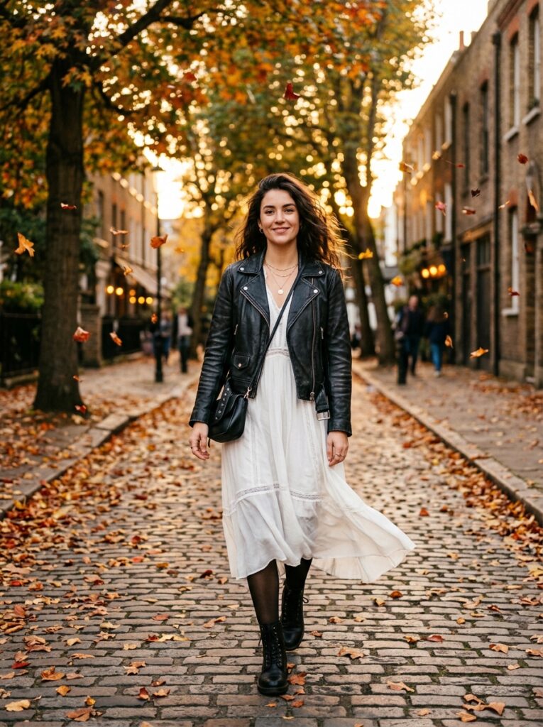 woman wearing jacket and dress 202607140004
