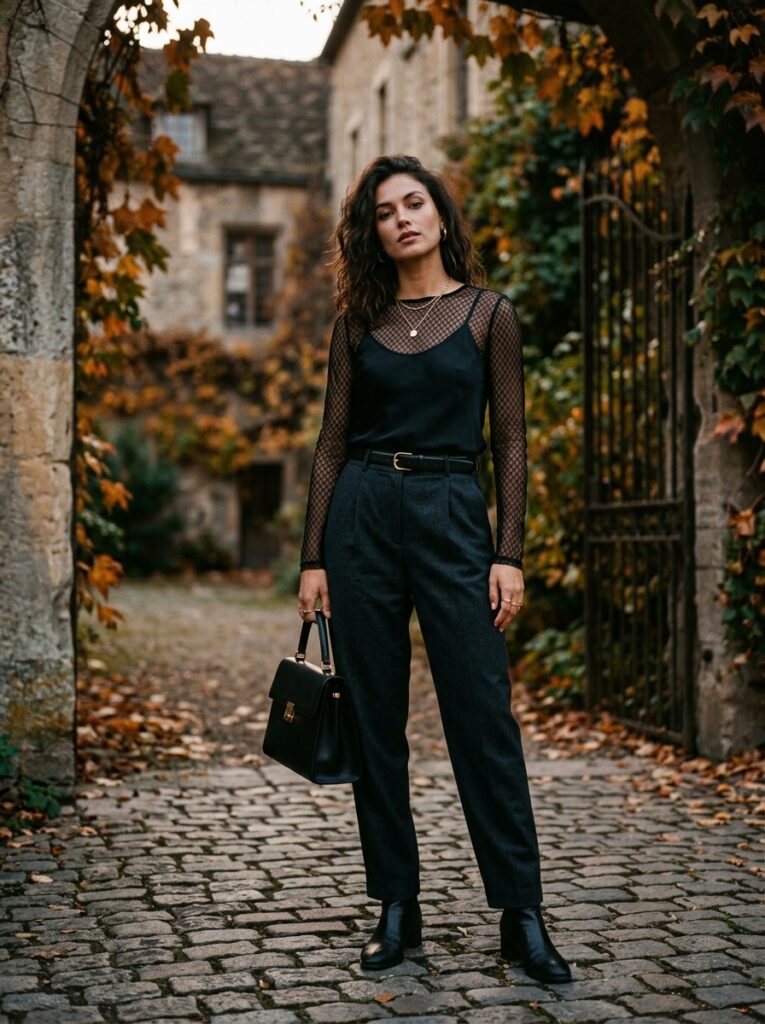 woman wearing sheer top autumn 202607140003