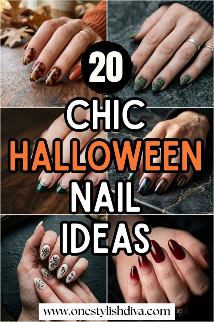 halloween nail ideas pin