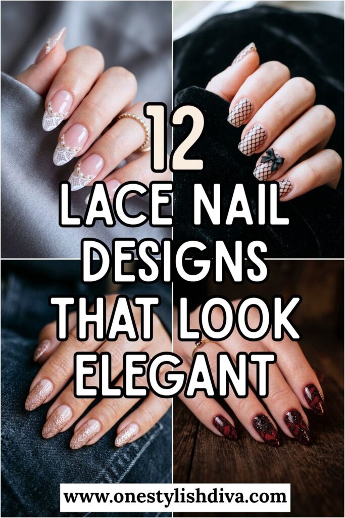lace nail designs pin