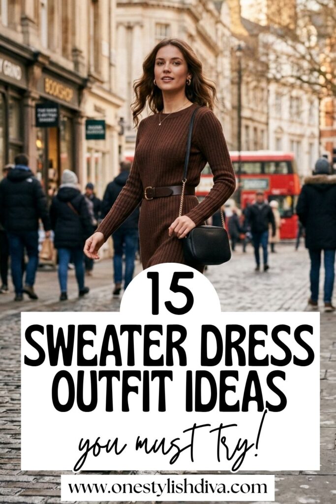 sweater dress outfits pin