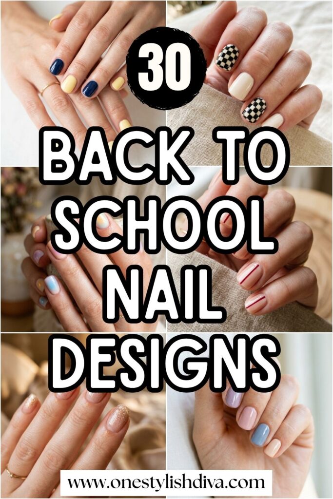 back to school nail designspin