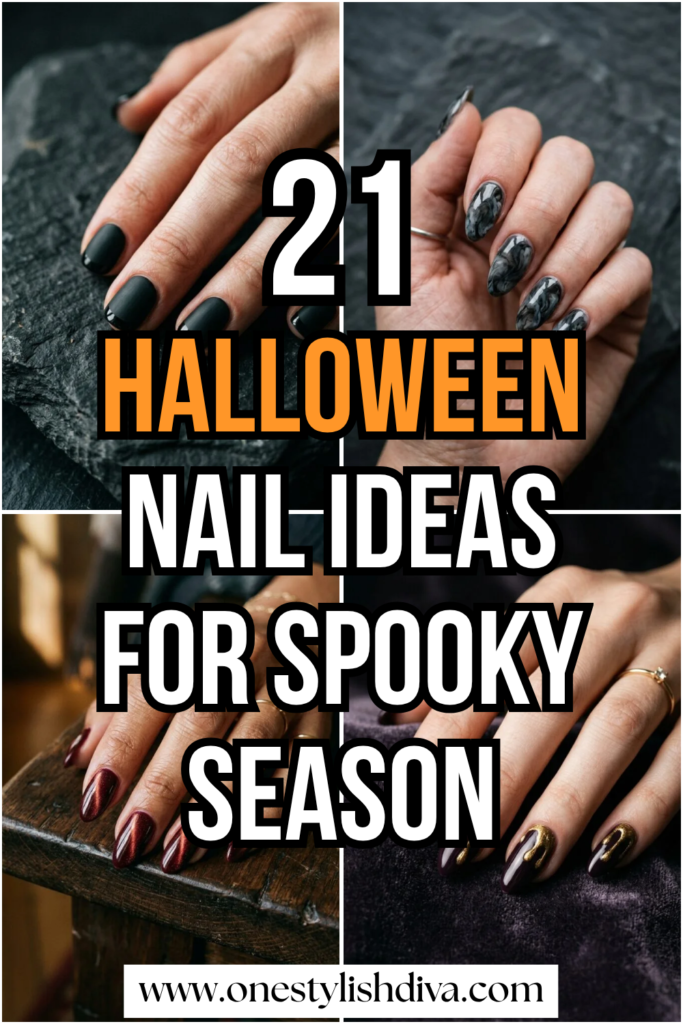 halloween nail ideas pin
