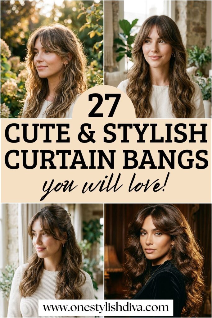 curtain bangs ideas pin