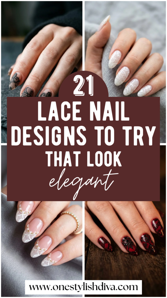 lace nail designs pin