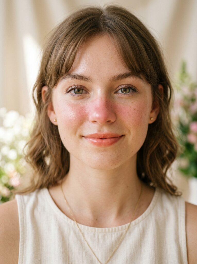bunny blush placement on nose bridge