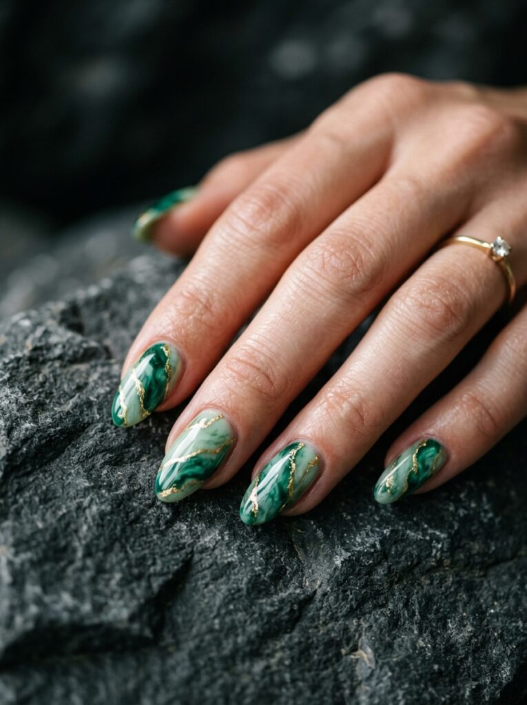 15 Emerald Green Nail Ideas That Look Expensive