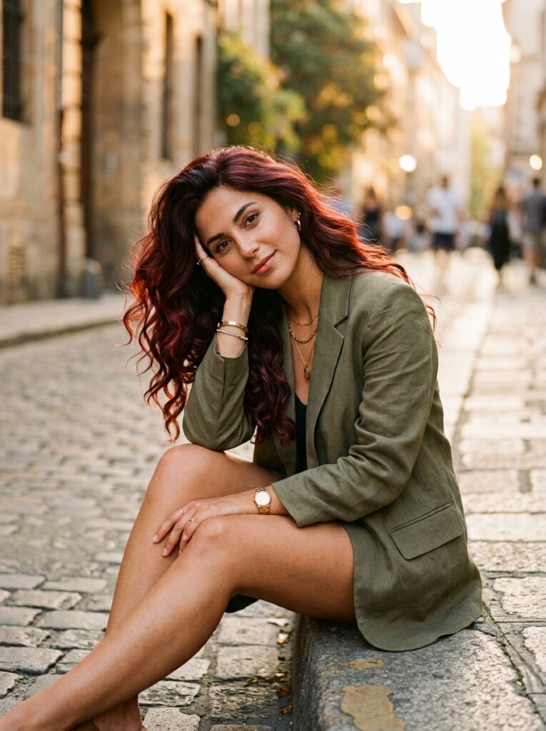 rich chocolate cherry brunette hair