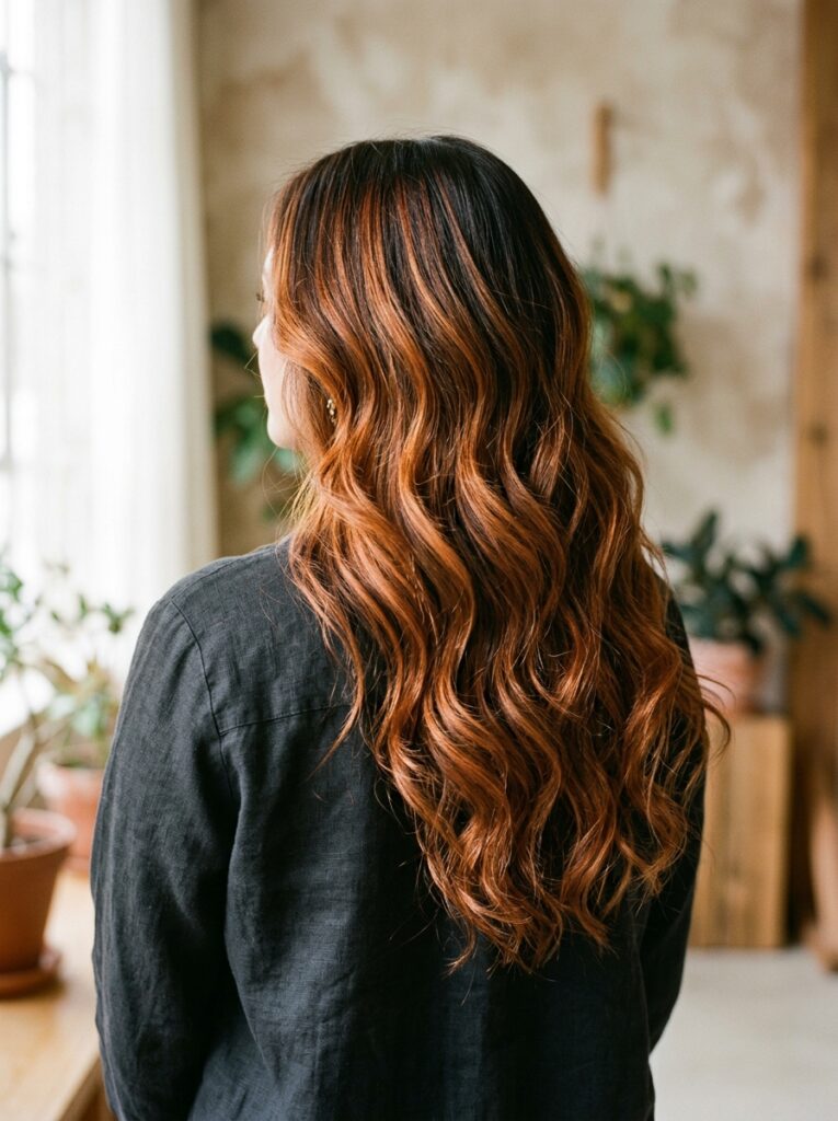 copper foilyage brightly lifted highlights