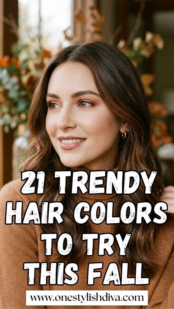 trendy fall hair colors pin