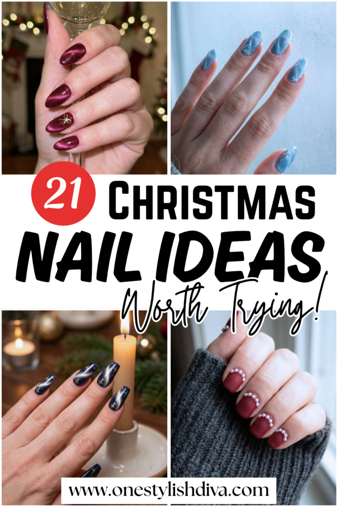 christmas nail ideas pin
