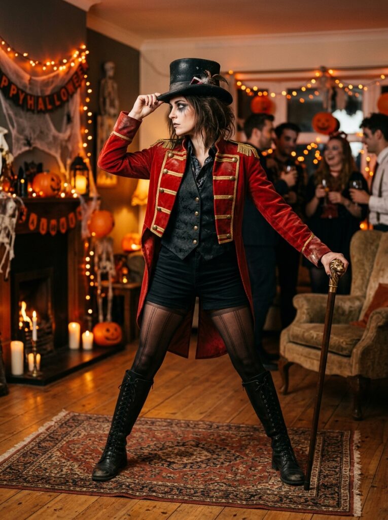 creepy circus ringmaster halloween costume