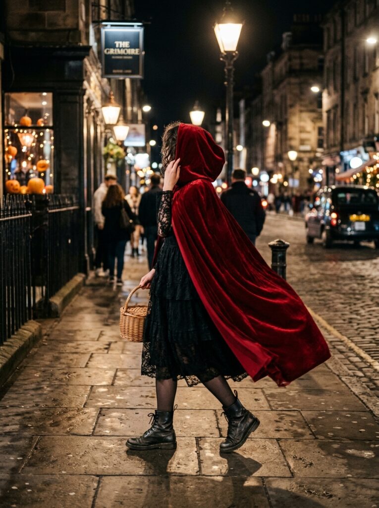 gothic red riding hood halloween costume
